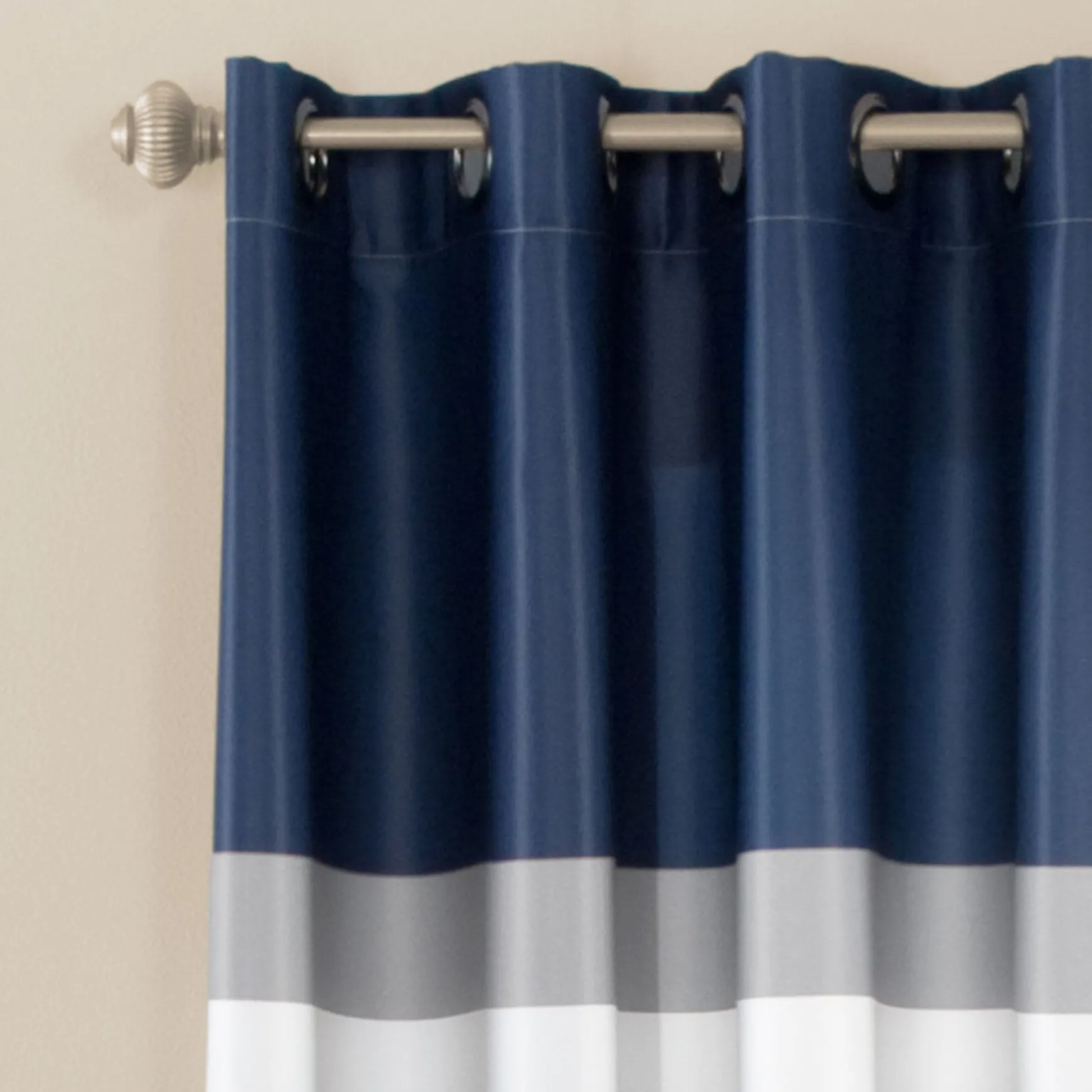 Alexander Stripe Light Filtering Window Curtain Panel Set