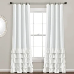 Allison Ruffle 100% Blackout Window Curtain Panel