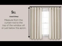 Anchor Light Filtering Window Curtain Set