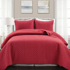 Ava Diamond Oversized Cotton Quilt Set