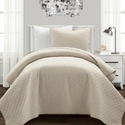 Ava Diamond Oversized Cotton Quilt Set