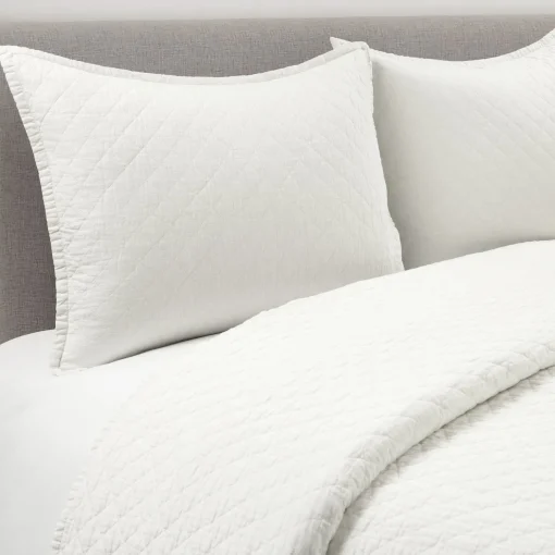 Belgian Flax Linen Rich Cotton Blend Quilt 3 Piece Set
