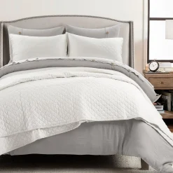 Belgian Flax Linen Rich Cotton Blend Quilt 3 Piece Set