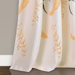 Bird Breeze Light Filtering Window Curtain Set
