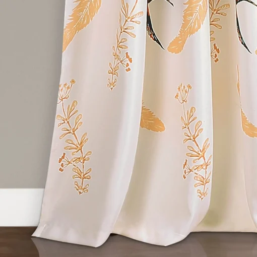 Bird Breeze Light Filtering Window Curtain Set