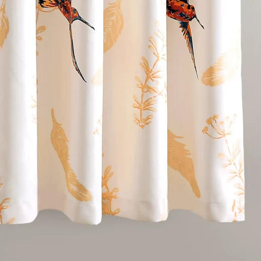 Bird Breeze Light Filtering Window Curtain Set