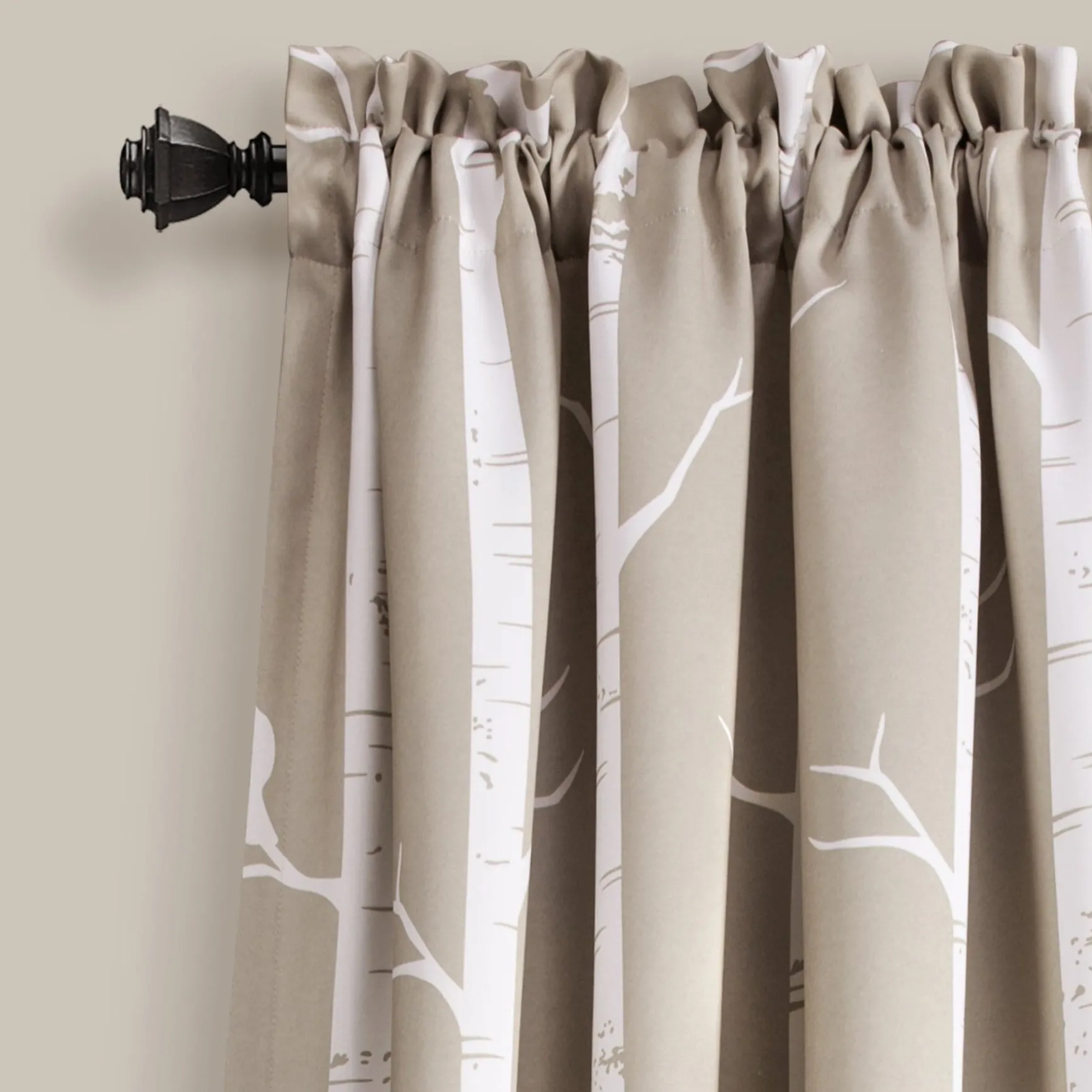 Bird on the Tree Light Filtering Window Curtain Set
