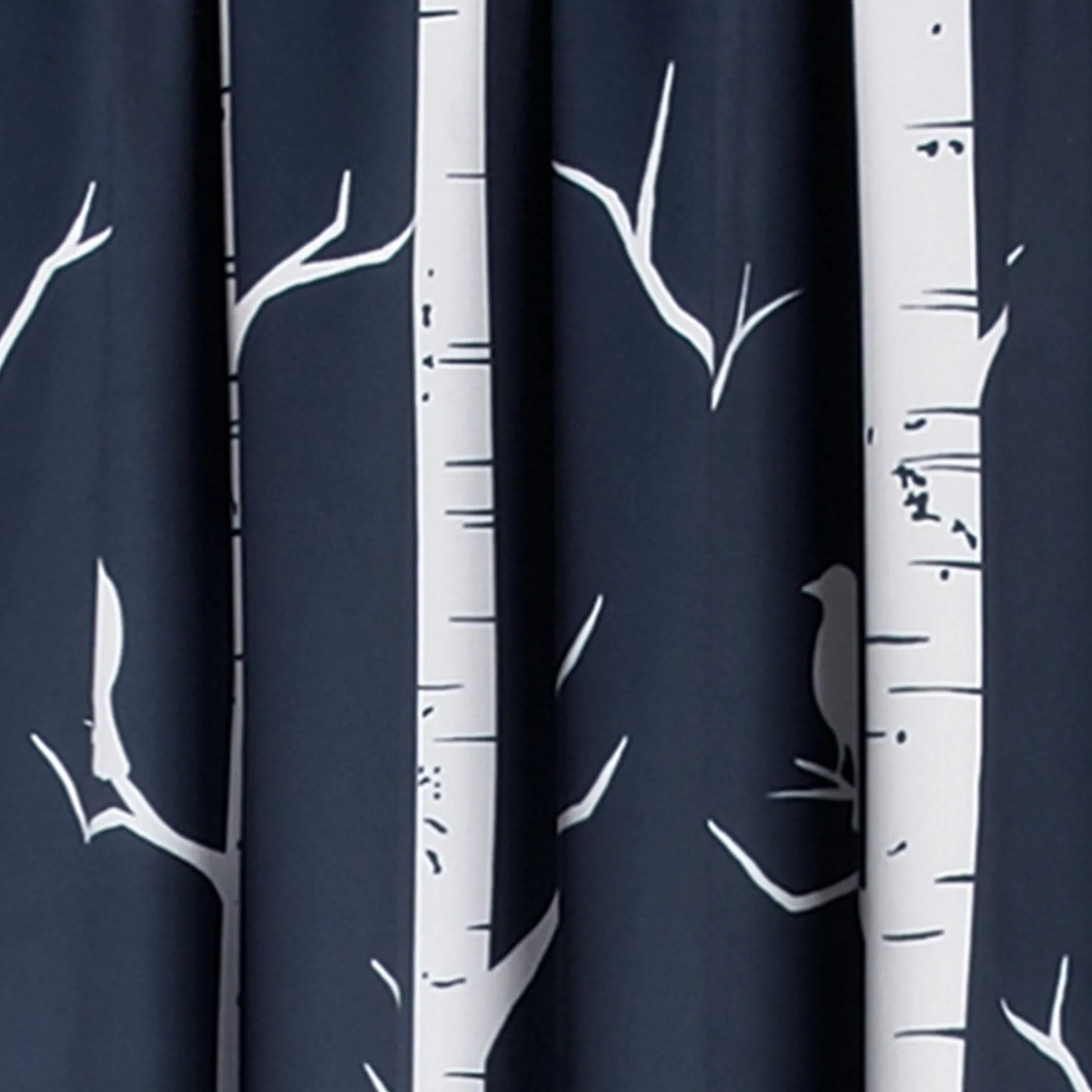Bird on the Tree Light Filtering Window Curtain Set