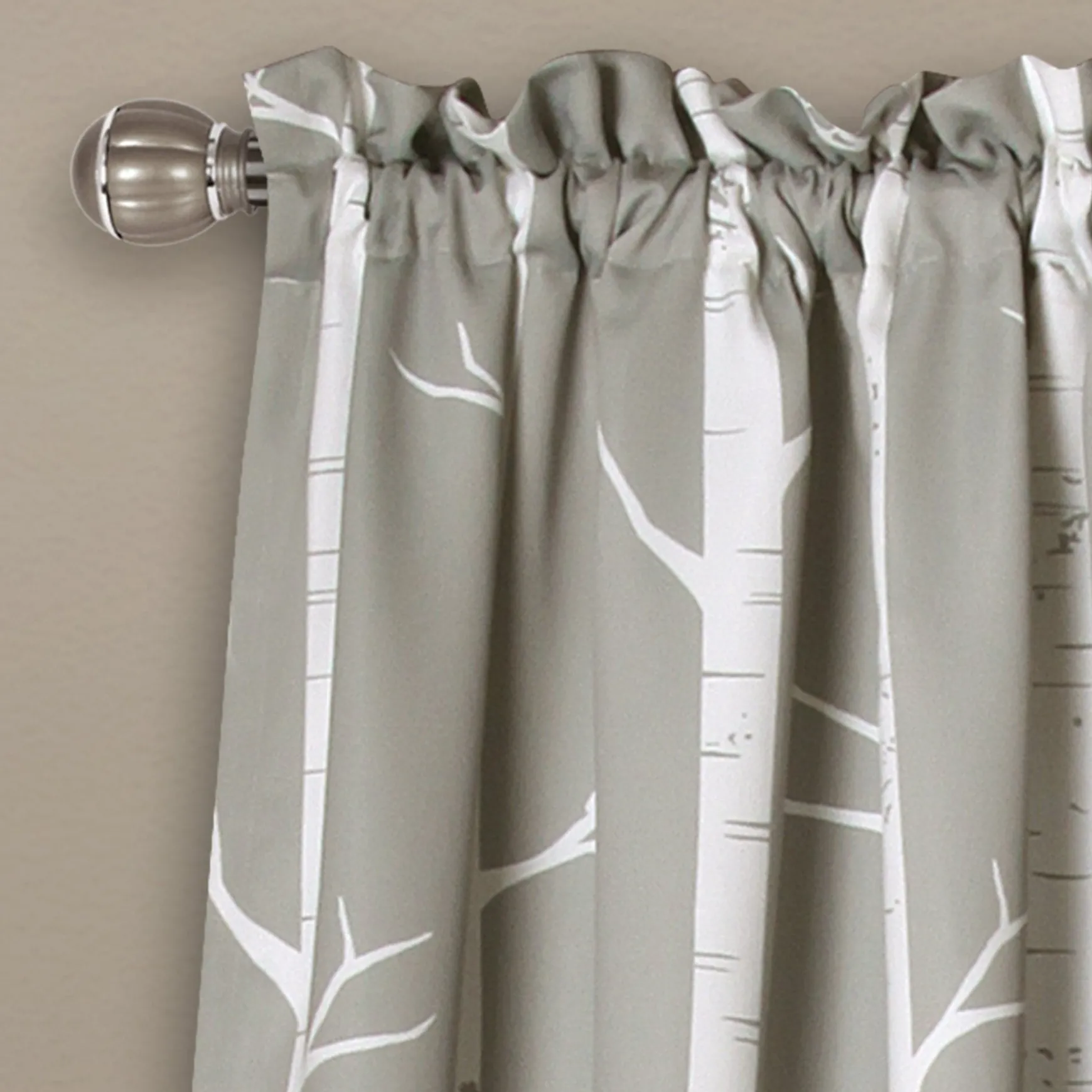 Bird on the Tree Light Filtering Window Curtain Set