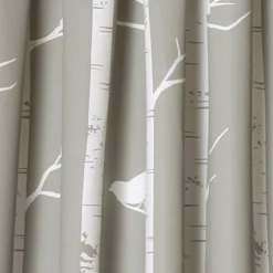 Bird on the Tree Light Filtering Window Curtain Set