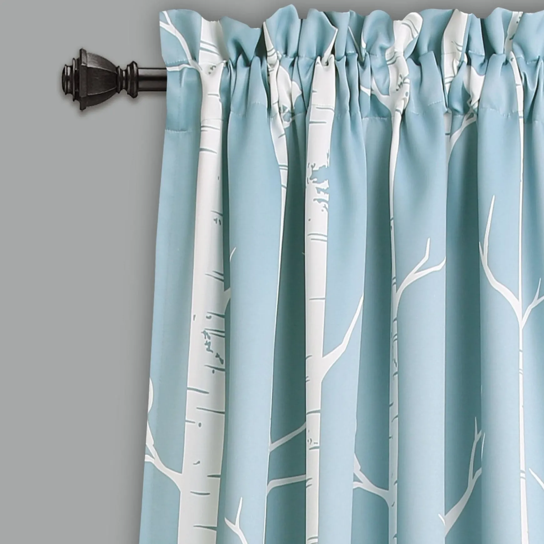 Bird on the Tree Light Filtering Window Curtain Set