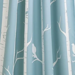 Bird on the Tree Light Filtering Window Curtain Set