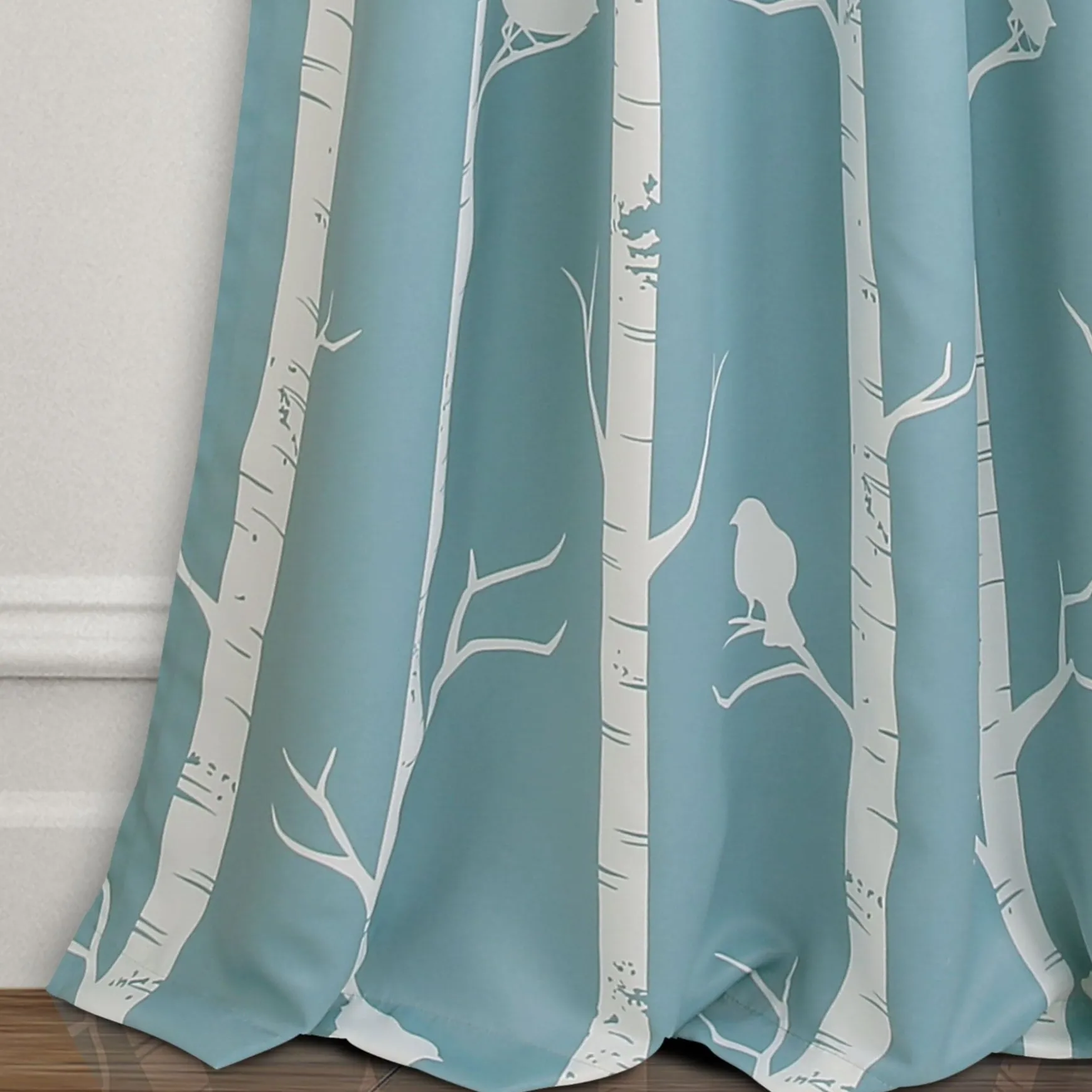 Bird on the Tree Light Filtering Window Curtain Set