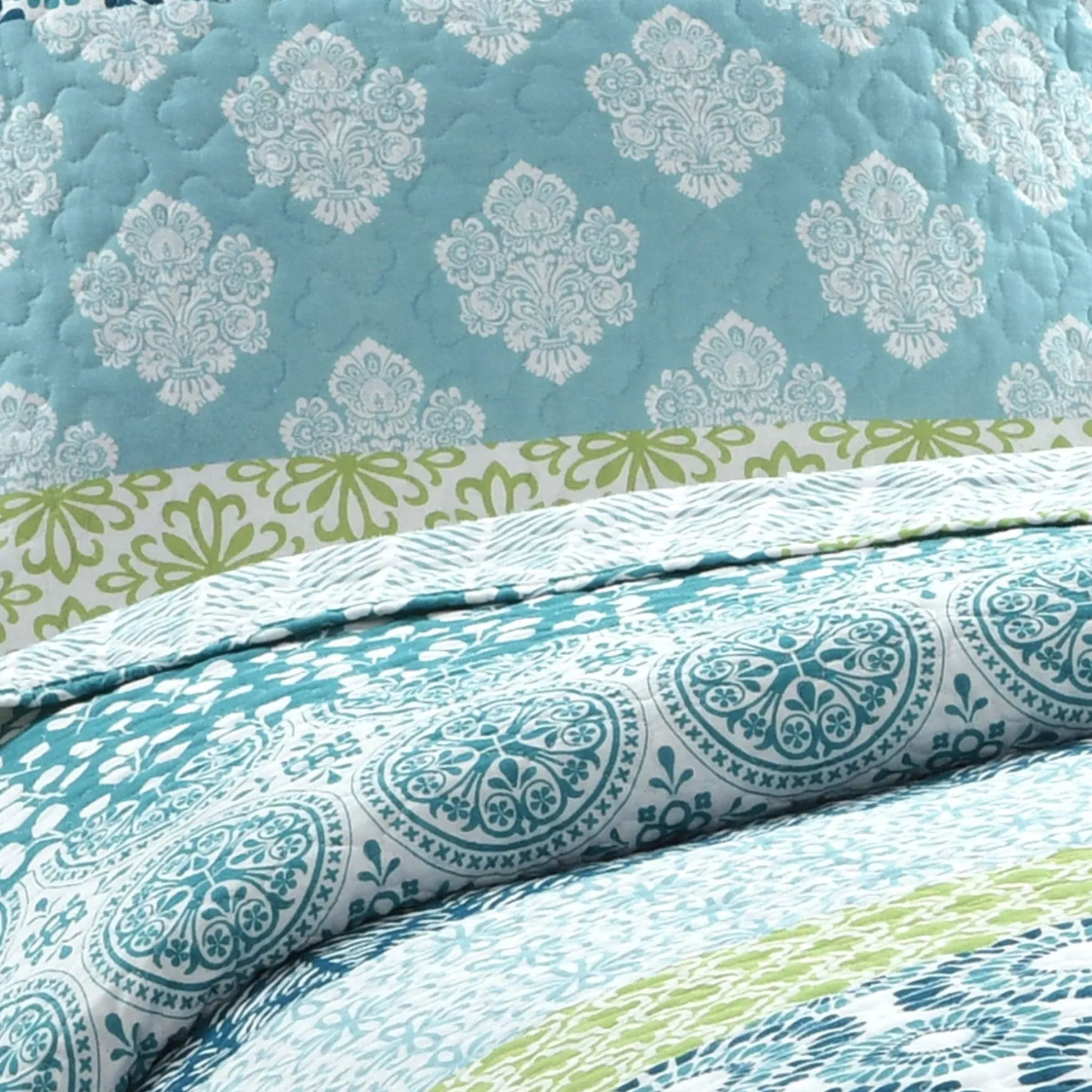 Bohemian Stripe Quilt 3 Piece Set