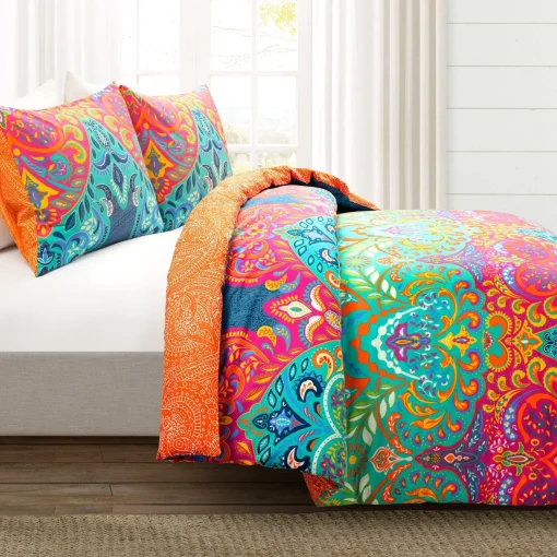 Boho Chic Cotton Duvet Cover 3 Piece Set