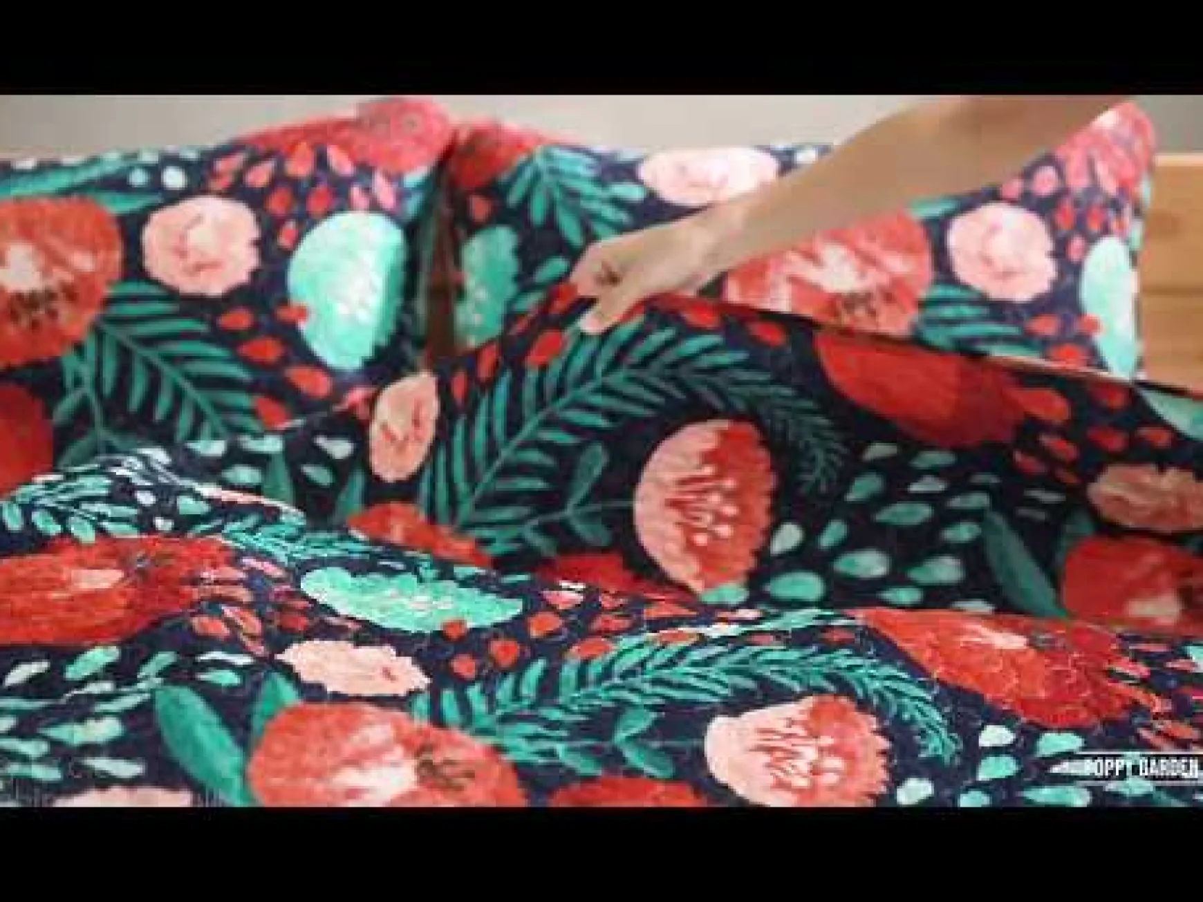 Boho Floral Reversible 3 Piece Quilt Set