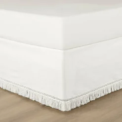 Boho Fringe 15-Inch Tailored Drop Easy Fit Bed Skirt
