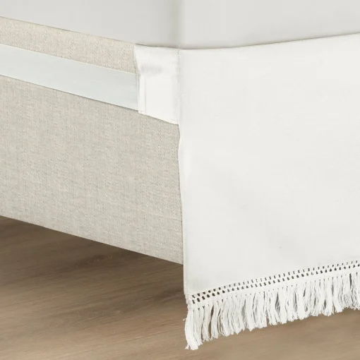 Boho Fringe 15-Inch Tailored Drop Easy Fit Bed Skirt