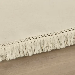 Boho Fringe 15-Inch Tailored Drop Easy Fit Bed Skirt