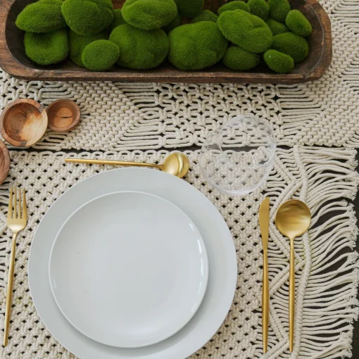 Boho Macrame Indoor/Outdoor Placemat 2-Pack Set