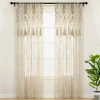 Boho Macrame Tassel Cotton Window Curtain