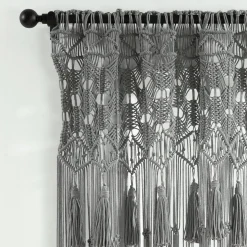 Boho Macrame Tassel Cotton Window Curtain