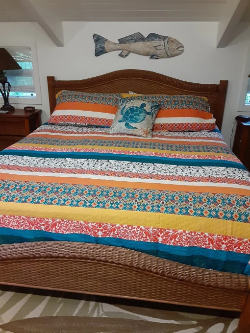Boho Stripe 3 Piece Quilt Set