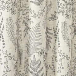 Botanical Dreams Linen Textured Shower Curtain