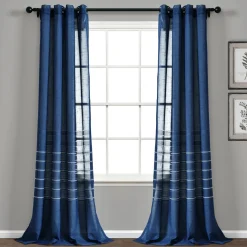 Bridie Grommet Sheer Window Curtain Panel Set