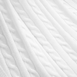 Cable Soft Knitted Throw