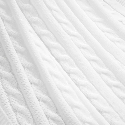 Cable Soft Knitted Throw