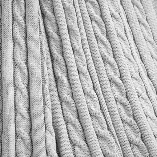 Cable Soft Knitted Throw