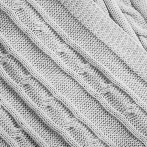 Cable Soft Knitted Throw
