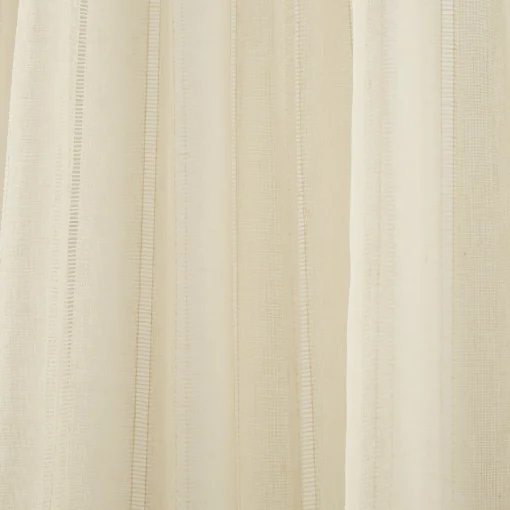 Calia Textured Stripe Sheer Window Curtain Panels
