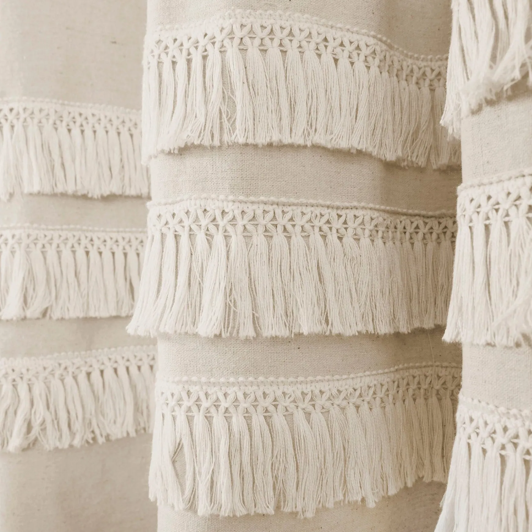 Ciel Tassel Shower Curtain