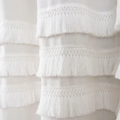 Ciel Tassel Shower Curtain