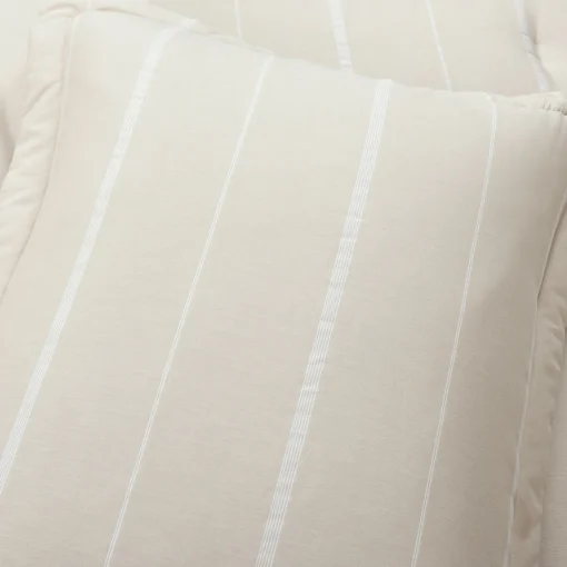 Classic Farmhouse Chalk Stripe 3 Piece Comforter Set