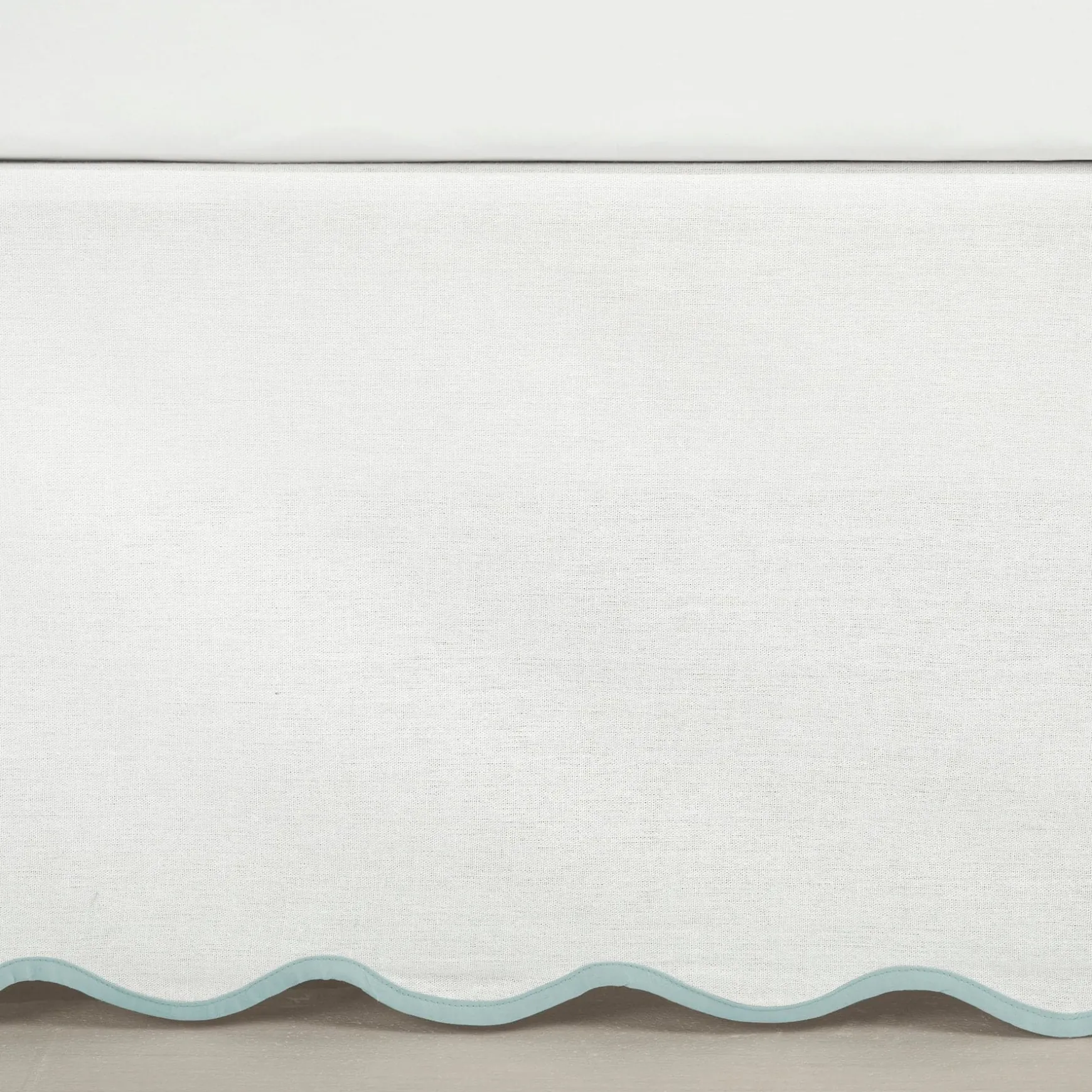 Coastal Chic Scalloped Edge Bed Skirt