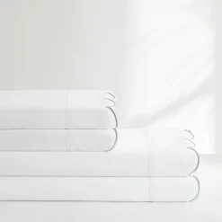Coastal Chic Scalloped Edge Cotton Sheet Set