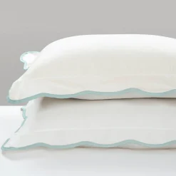 Coastal Chic Scalloped Edge 3 Piece Comforter Set
