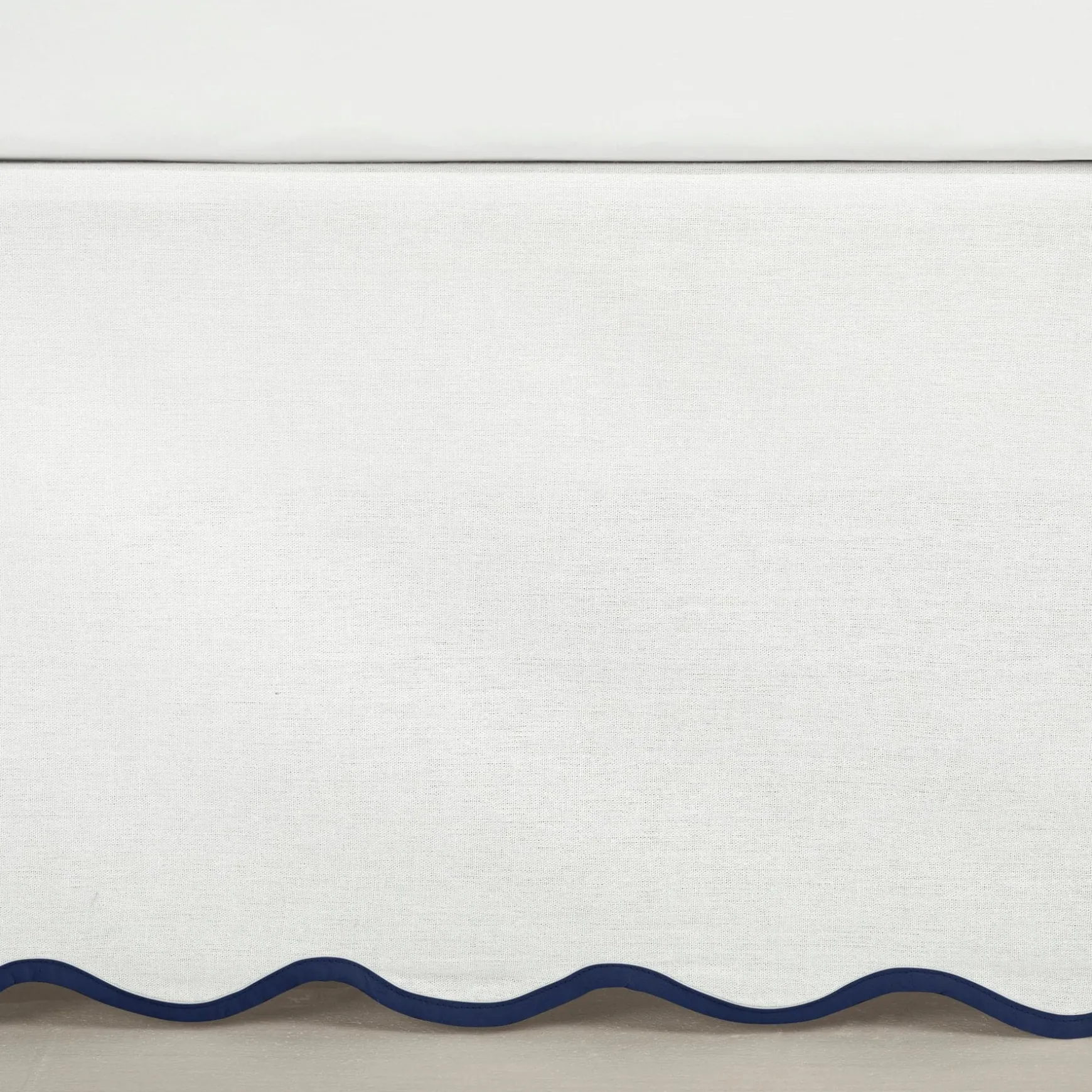 Coastal Chic Scalloped Edge Bed Skirt