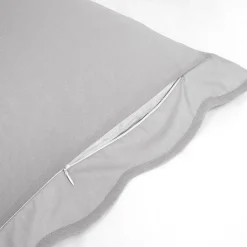 Coastal Chic Scalloped Edge 100% Cotton Reversible Duvet Cover Set