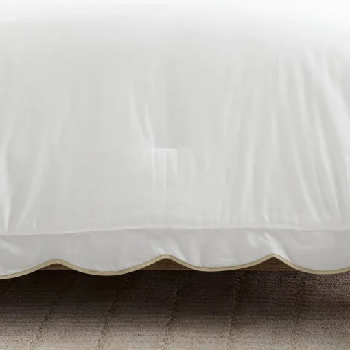 Coastal Chic Scalloped Edge 3 Piece Comforter Set
