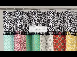 Color Block Ombre Yarn Dyed Recycled Cotton Blend Shower Curtain