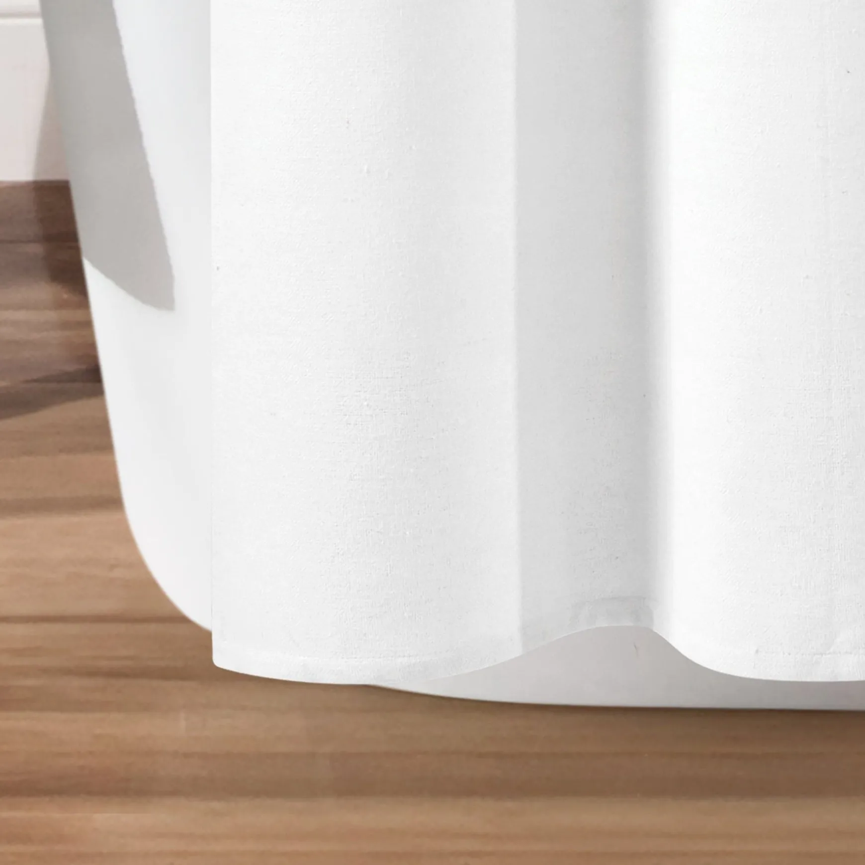 Color Block Ombre Yarn Dyed Recycled Cotton Blend Shower Curtain