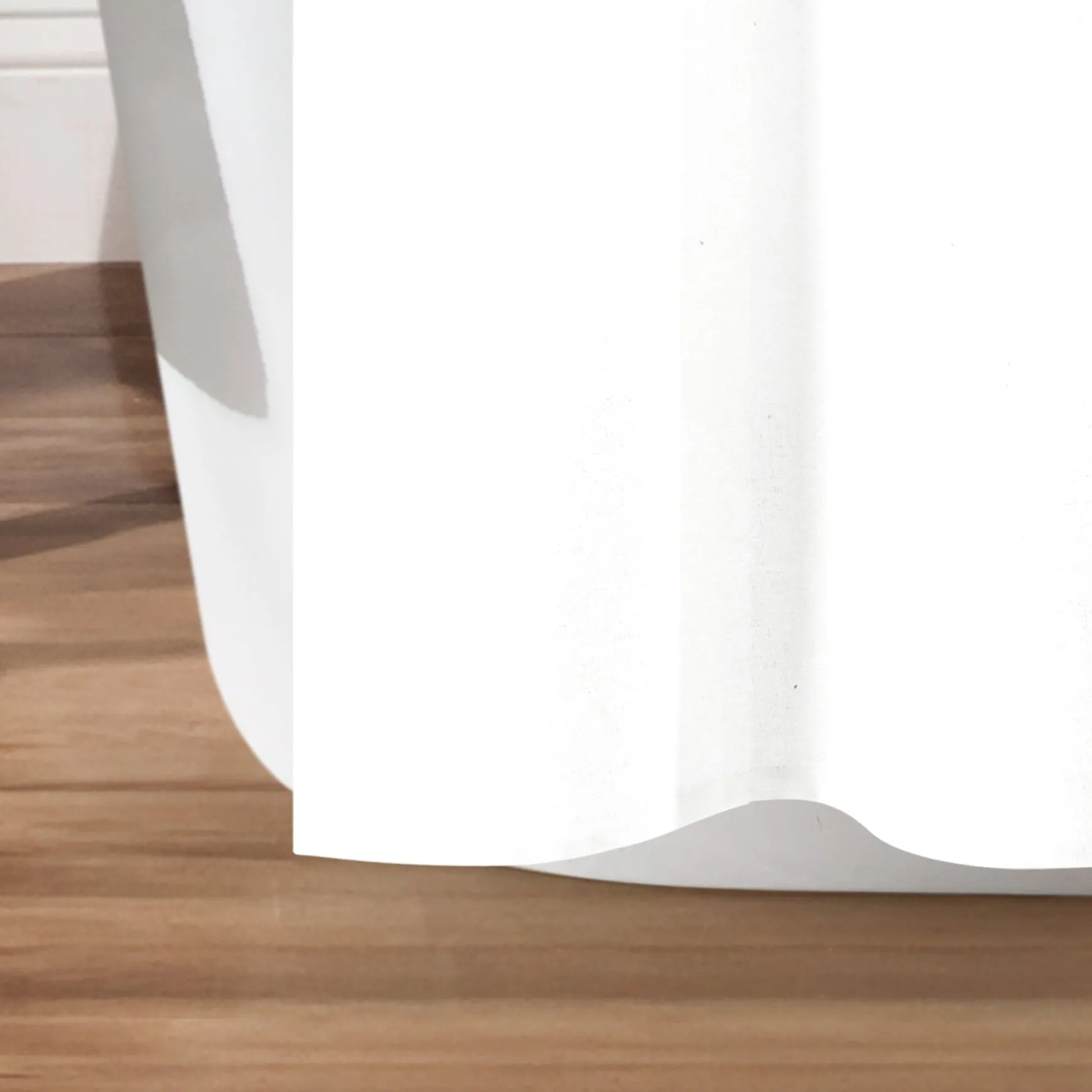 Color Block Ombre Yarn Dyed Recycled Cotton Blend Shower Curtain