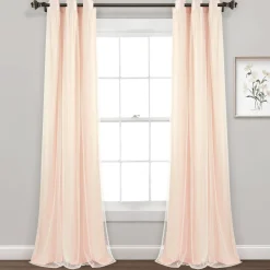 Cottage Polka Dot Sheer Window Curtain Panel Set