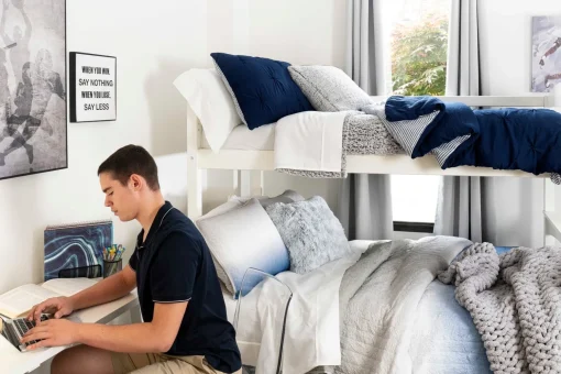 Crinkle Ombre Oversized Quilt 3 Piece Set