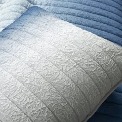 Crinkle Ombre Oversized Quilt 3 Piece Set