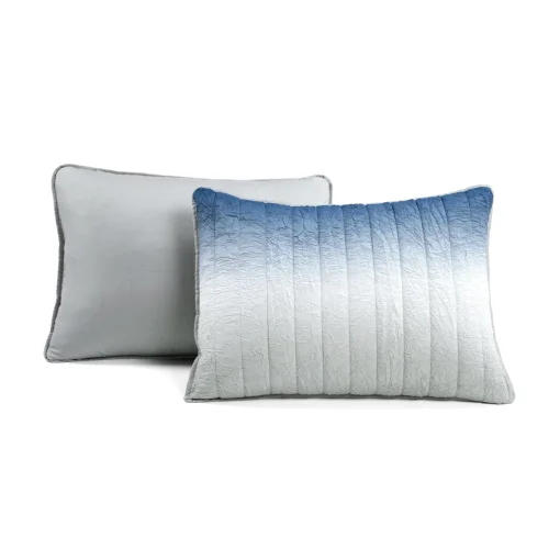 Crinkle Ombre Oversized Quilt 3 Piece Set